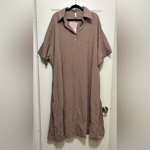 NWT Nap collared midi dress